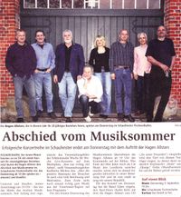 Abschied Musiksommer 2010